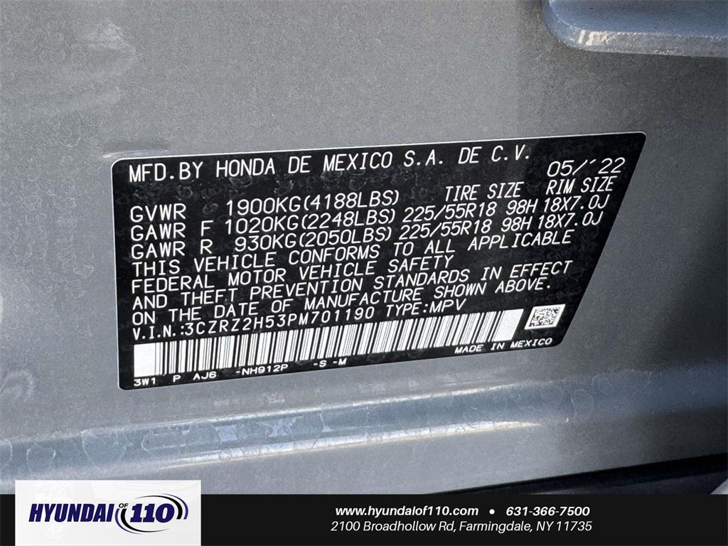 used 2023 Honda HR-V car