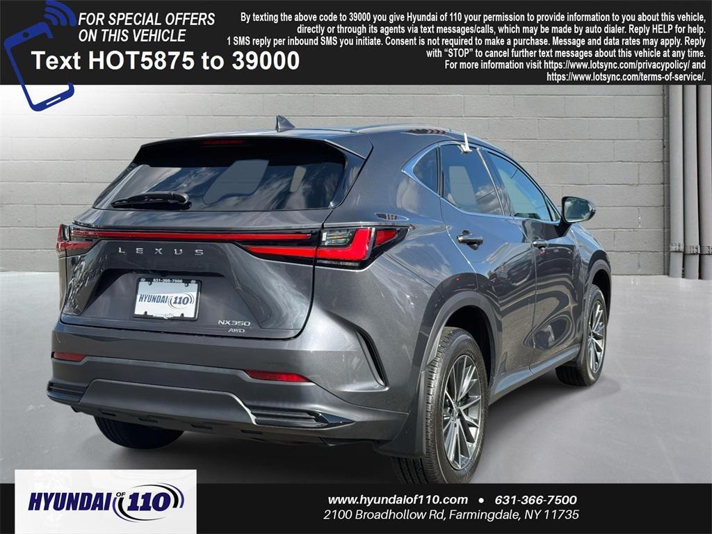 used 2022 Lexus NX 350 car, priced at $31,995