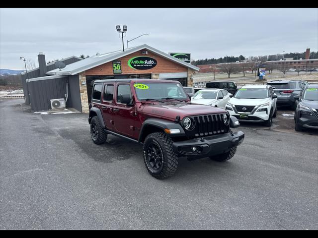 used 2021 Jeep Wrangler car, priced at $32,956