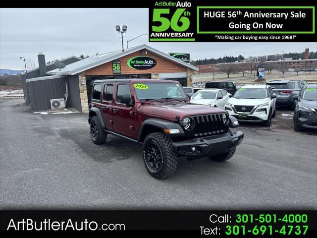 used 2021 Jeep Wrangler car, priced at $32,956