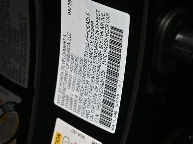 new 2025 Honda Accord car, priced at $28,945