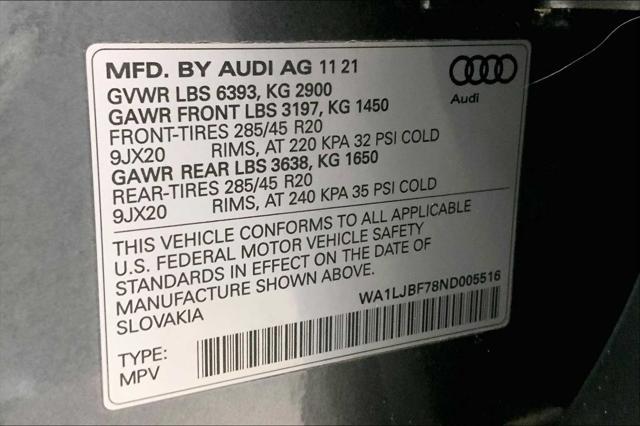 used 2022 Audi Q7 car, priced at $37,940