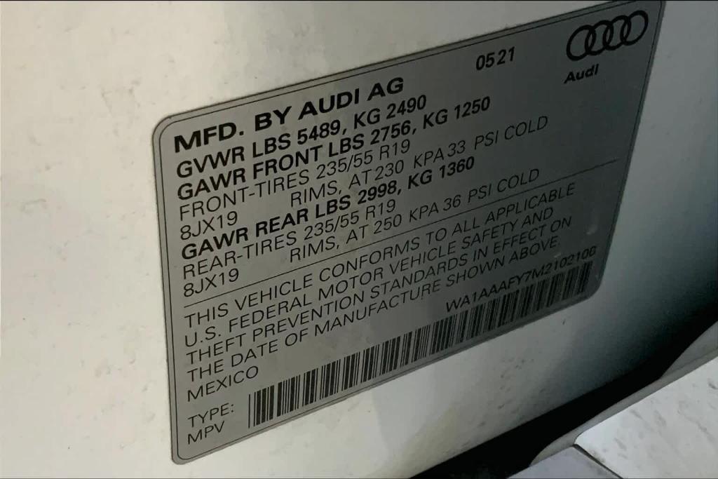 used 2021 Audi Q5 car, priced at $31,390
