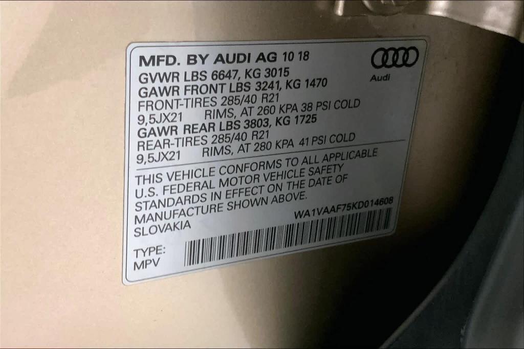 used 2019 Audi Q7 car, priced at $34,890