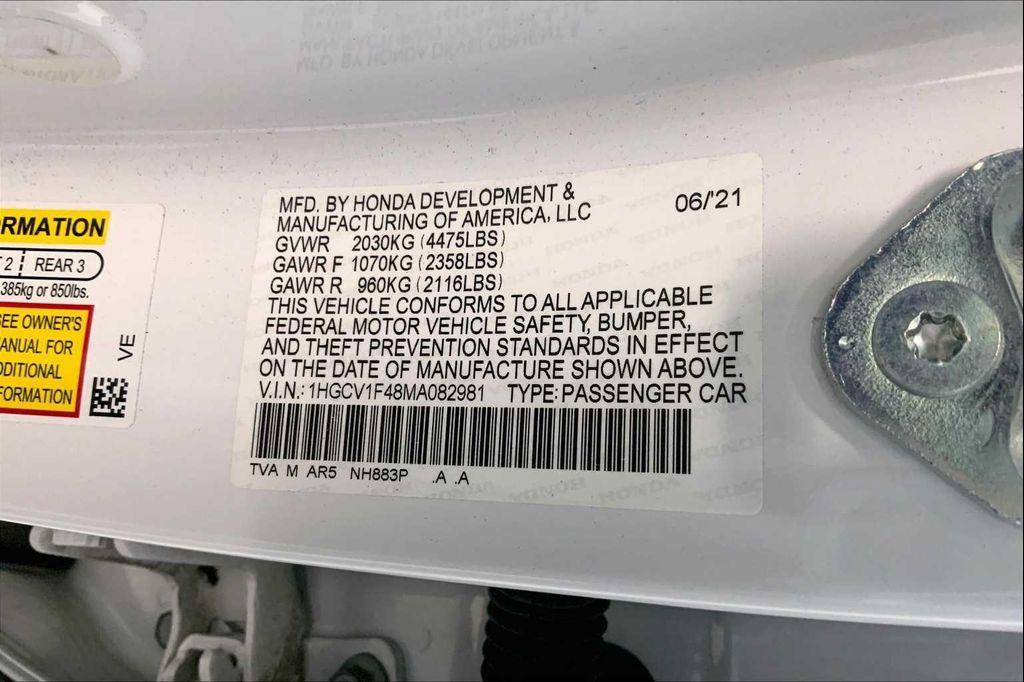 used 2021 Honda Accord car, priced at $24,990