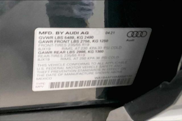 used 2021 Audi Q5 car, priced at $32,480