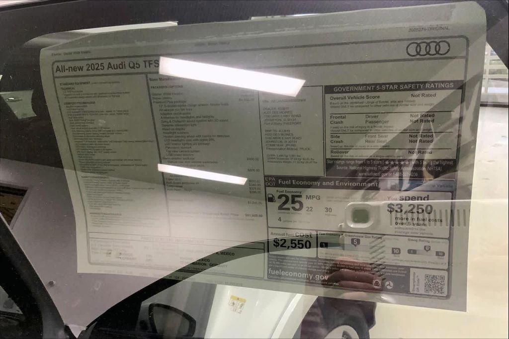 new 2025 Audi Q5 car, priced at $60,092