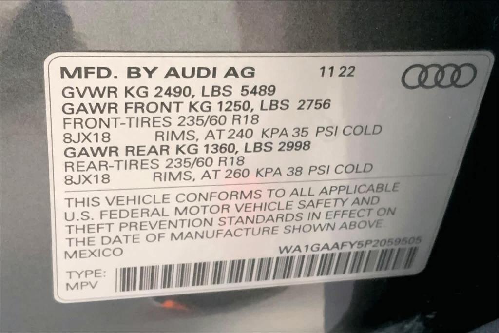 used 2023 Audi Q5 car, priced at $41,460