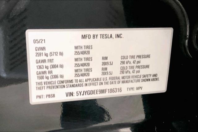 used 2021 Tesla Model Y car, priced at $31,990