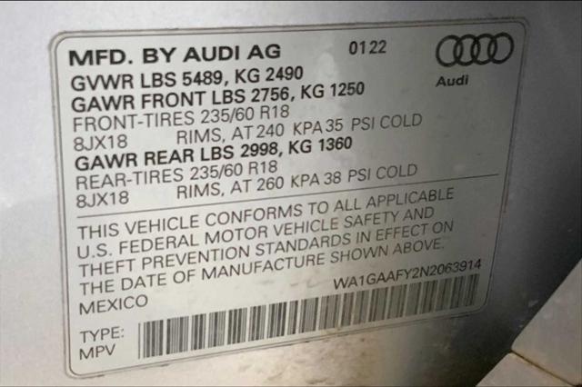 used 2022 Audi Q5 car, priced at $31,890