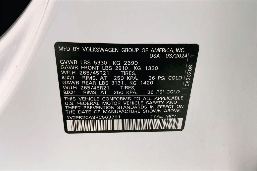 used 2024 Volkswagen Atlas car, priced at $38,480