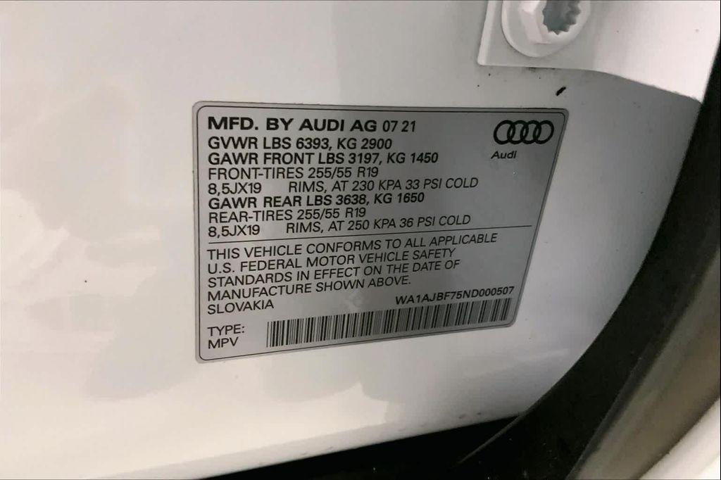 used 2022 Audi Q7 car, priced at $32,450