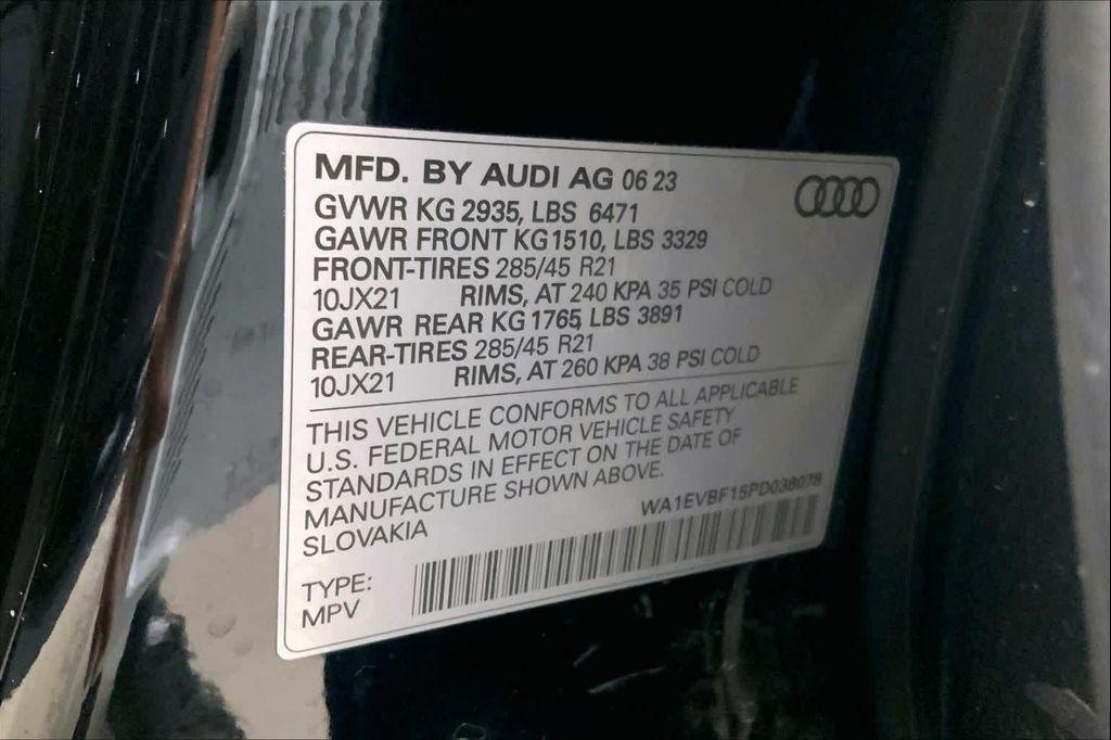 used 2023 Audi Q8 car, priced at $56,890