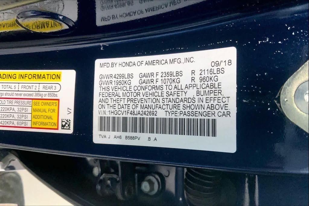 used 2018 Honda Accord car, priced at $22,990