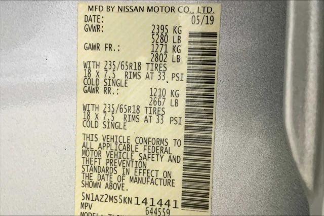 used 2019 Nissan Murano car, priced at $16,430