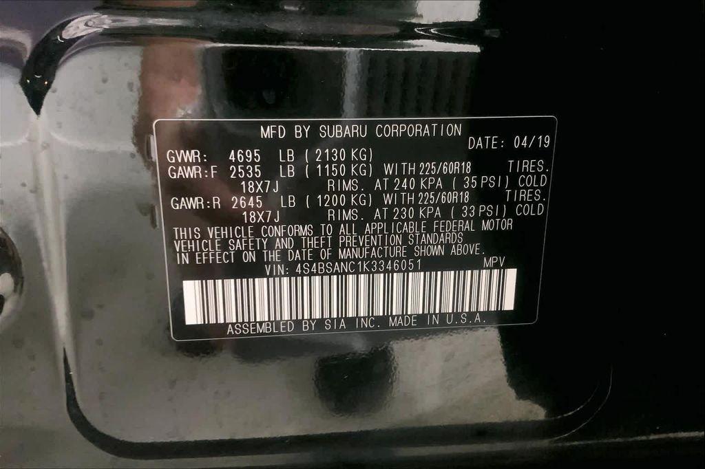 used 2019 Subaru Outback car, priced at $19,690