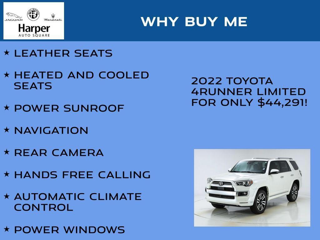 used 2022 Toyota 4Runner car, priced at $44,291