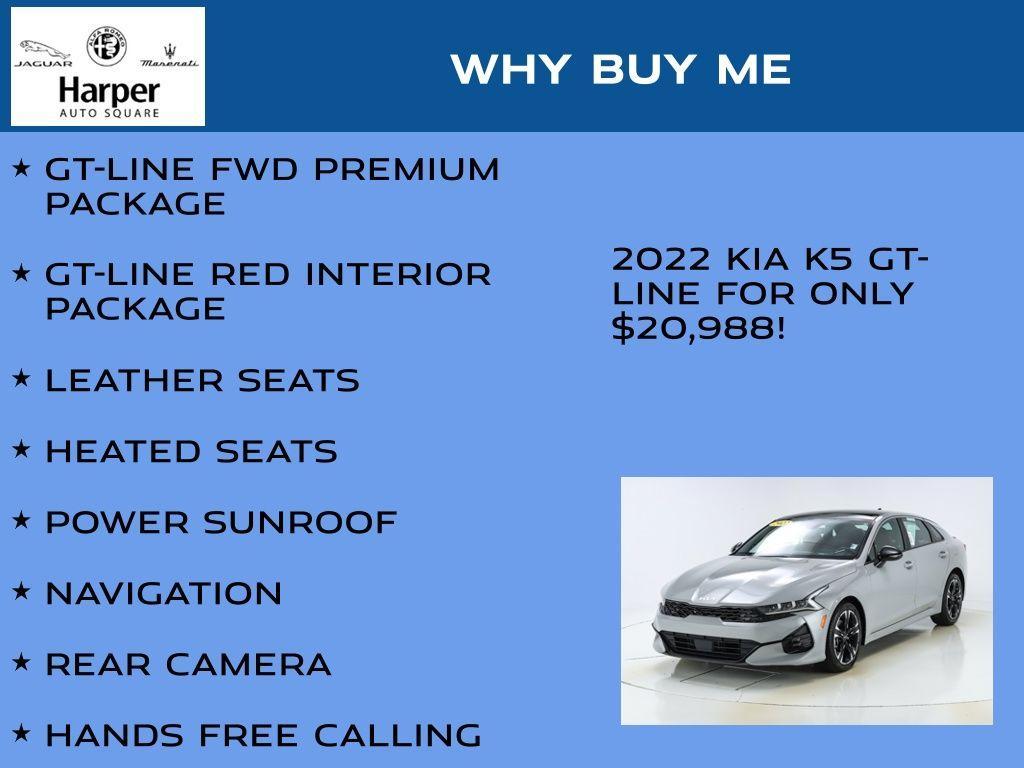 used 2022 Kia K5 car, priced at $20,988