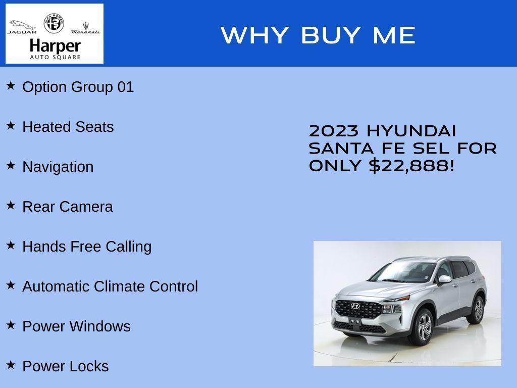 used 2023 Hyundai Santa Fe car, priced at $22,888