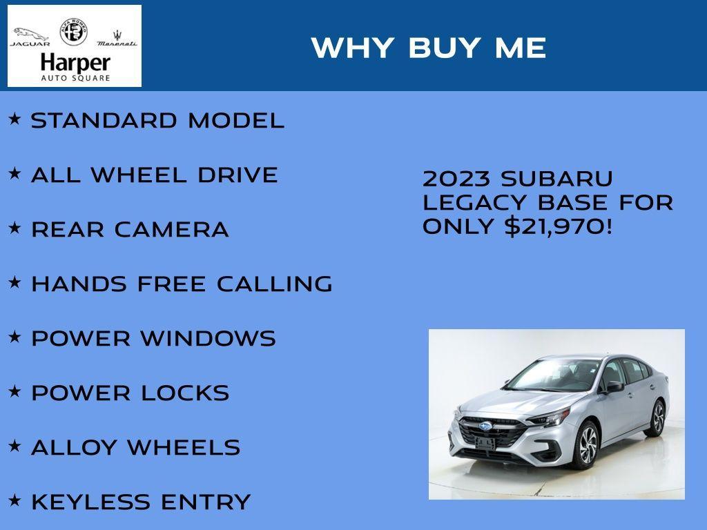 used 2023 Subaru Legacy car, priced at $21,970