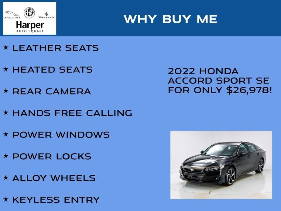 used 2022 Honda Accord car, priced at $26,978