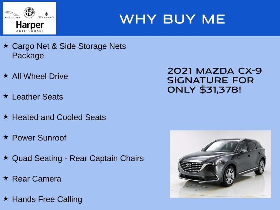 used 2021 Mazda CX-9 car, priced at $31,378