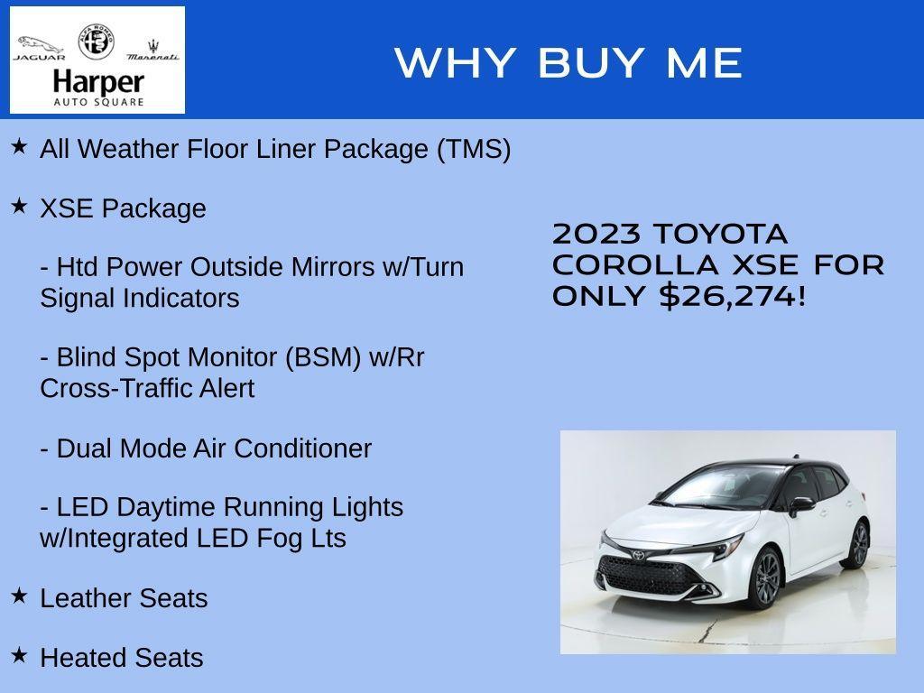 used 2023 Toyota Corolla Hatchback car, priced at $26,274