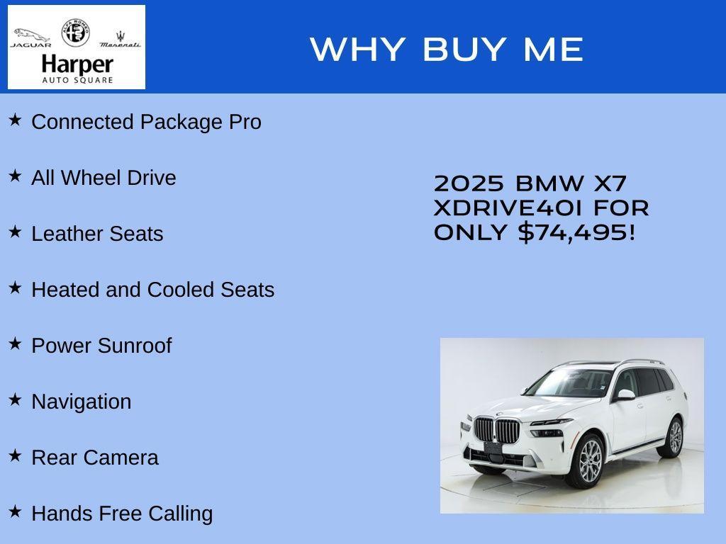 used 2025 BMW X7 car, priced at $74,495