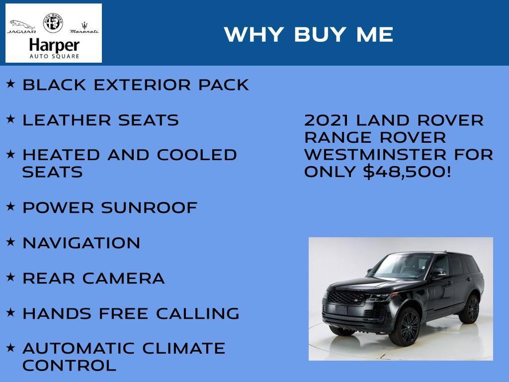 used 2021 Land Rover Range Rover car, priced at $48,500