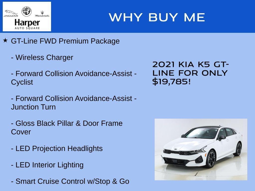 used 2021 Kia K5 car, priced at $19,785