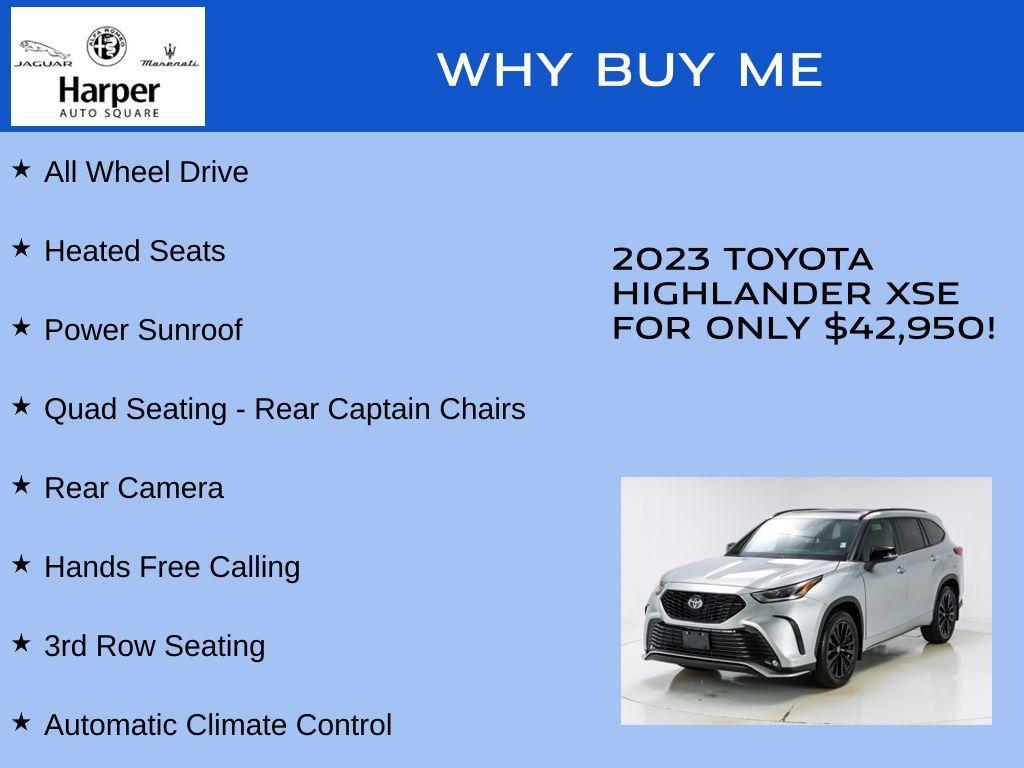 used 2023 Toyota Highlander car, priced at $42,950