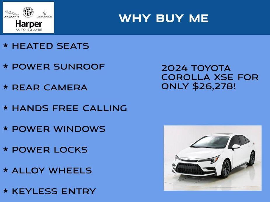 used 2024 Toyota Corolla car, priced at $26,278