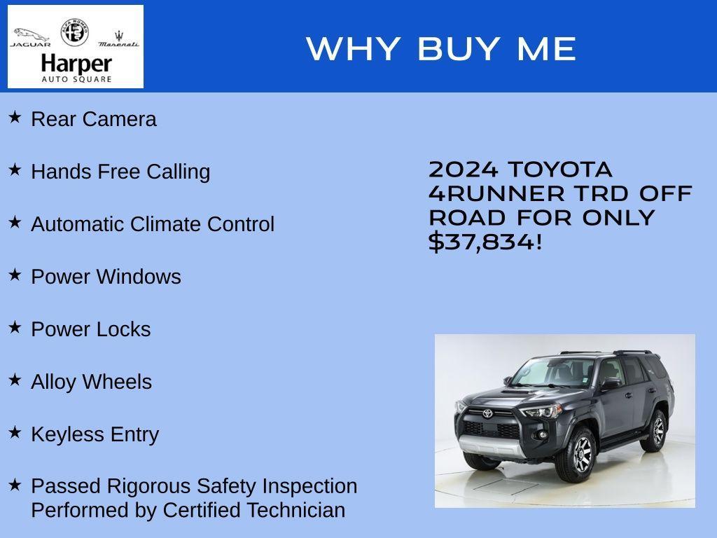 used 2024 Toyota 4Runner car, priced at $37,834