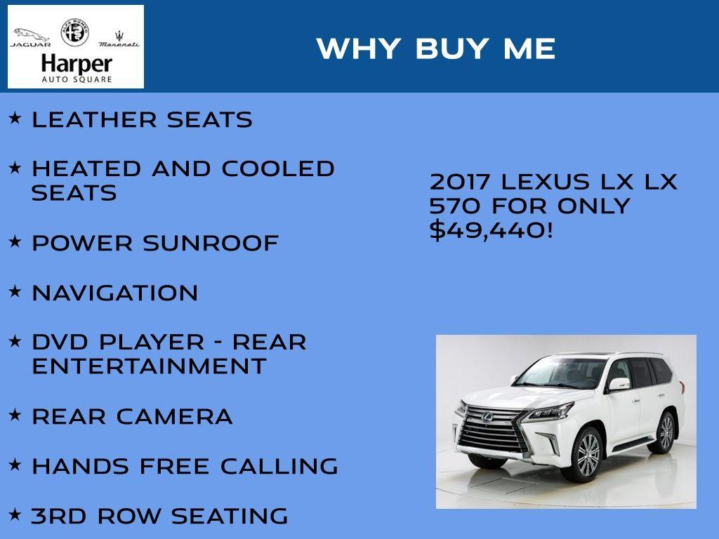 used 2017 Lexus LX 570 car, priced at $49,440