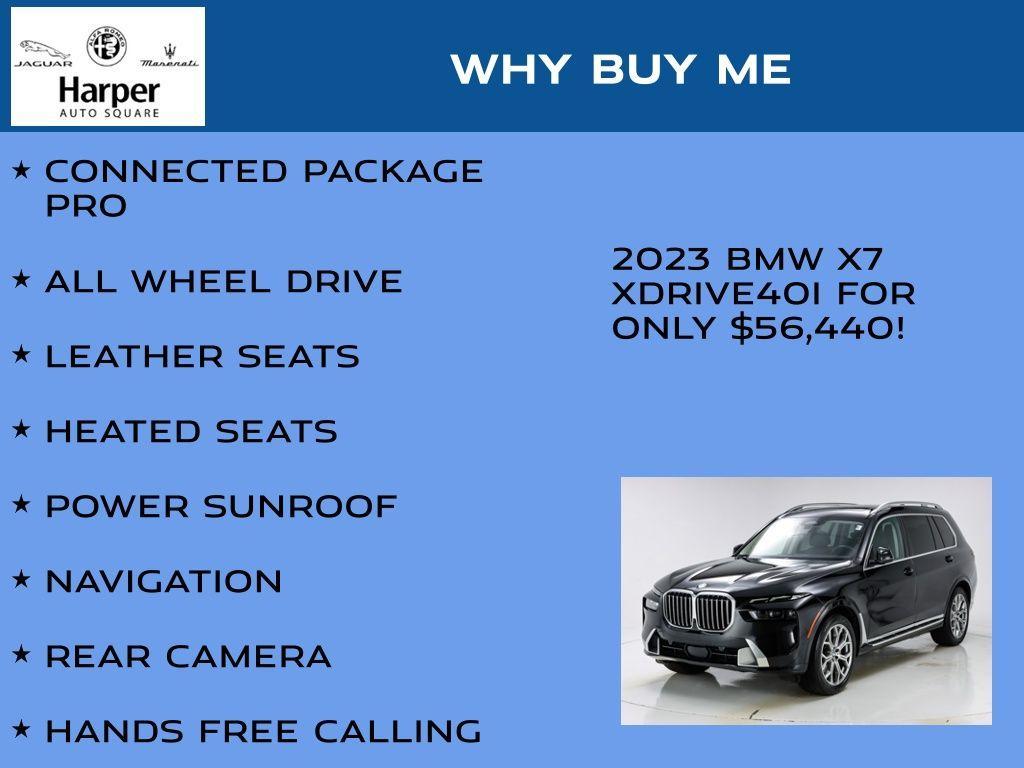 used 2023 BMW X7 car, priced at $56,440