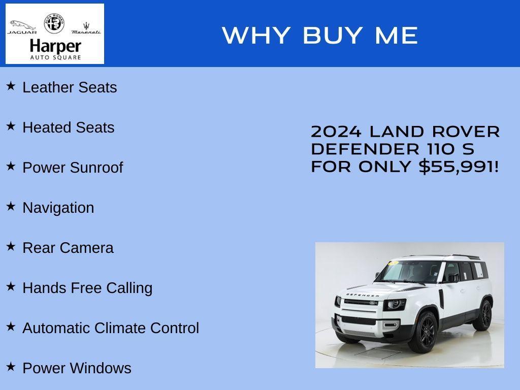 used 2024 Land Rover Defender car, priced at $55,991