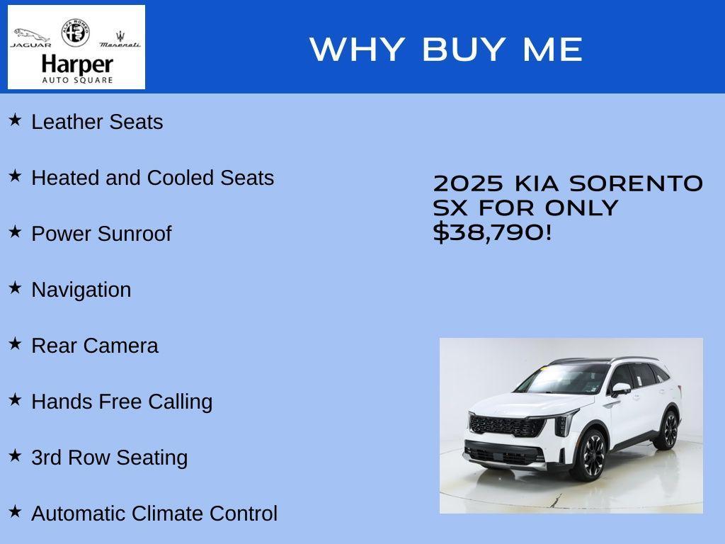 used 2025 Kia Sorento car, priced at $38,790