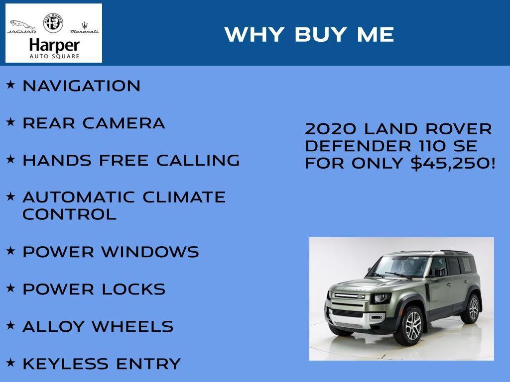 used 2020 Land Rover Defender car, priced at $45,250