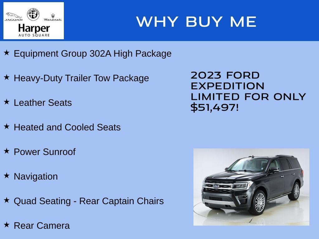 used 2023 Ford Expedition car, priced at $51,497