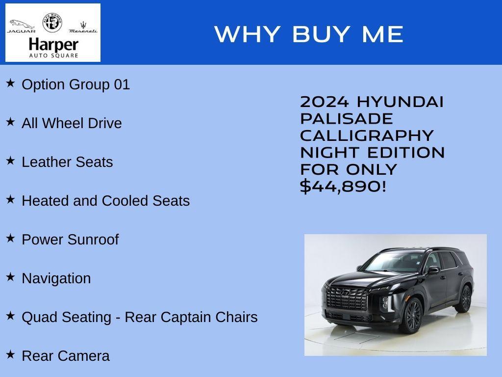 used 2024 Hyundai Palisade car, priced at $44,890