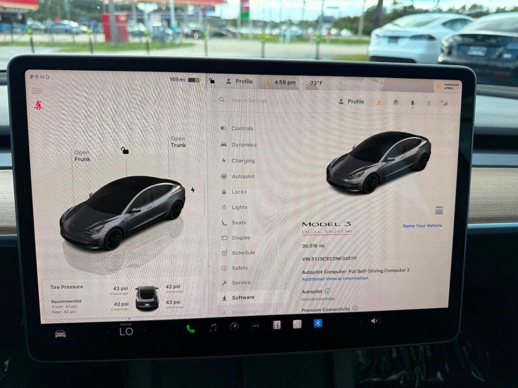 used 2022 Tesla Model 3 car, priced at $27,919