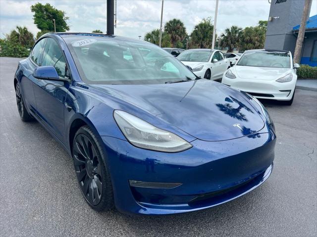 used 2022 Tesla Model 3 car, priced at $34,991