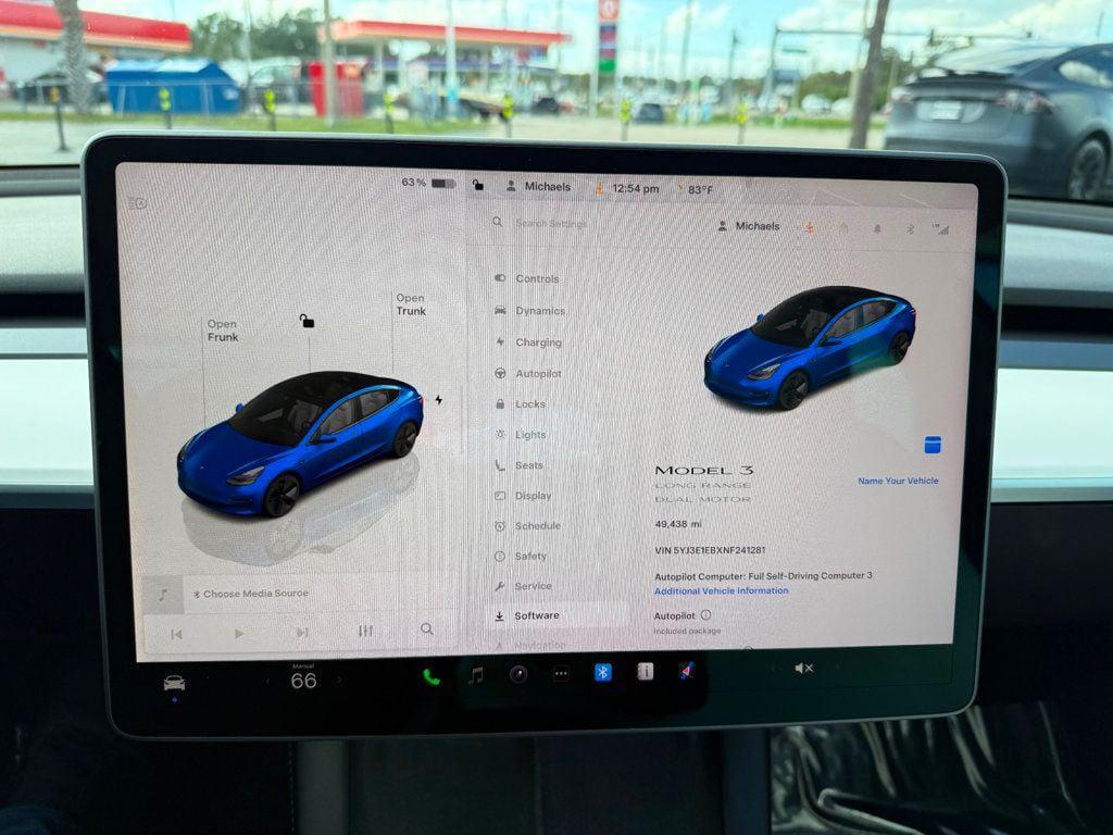used 2022 Tesla Model 3 car, priced at $23,791