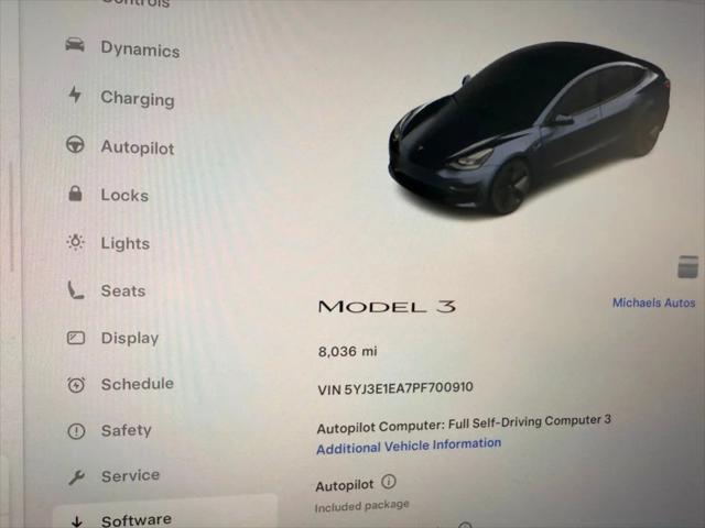 used 2023 Tesla Model 3 car, priced at $25,991