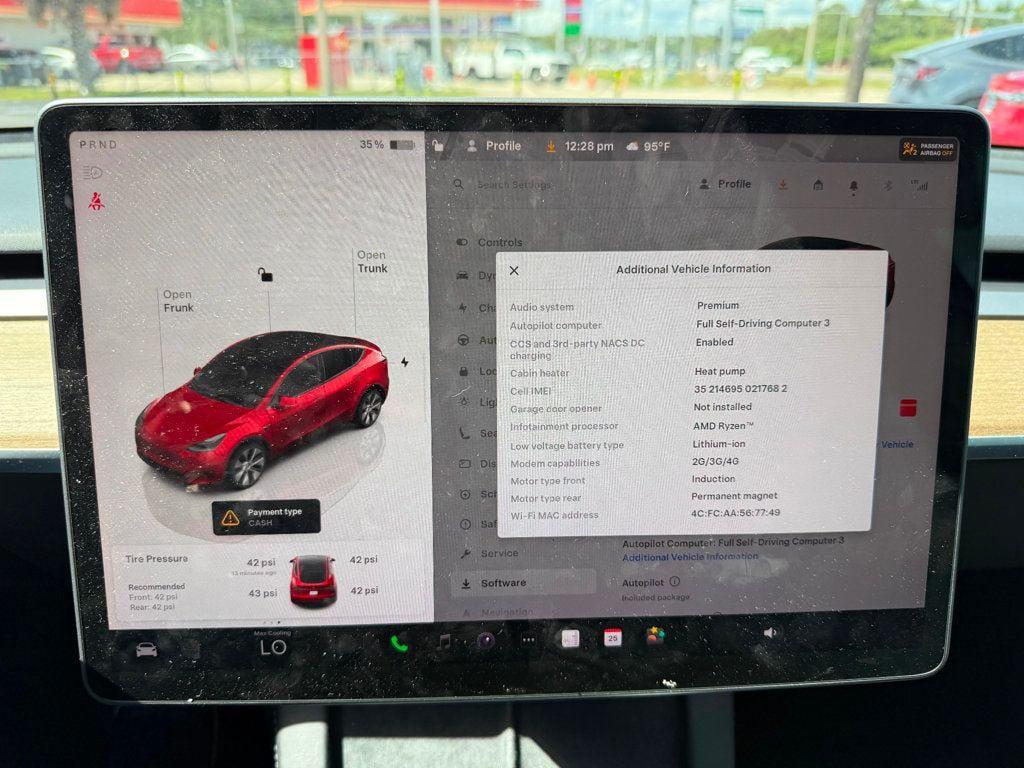used 2022 Tesla Model Y car, priced at $28,991