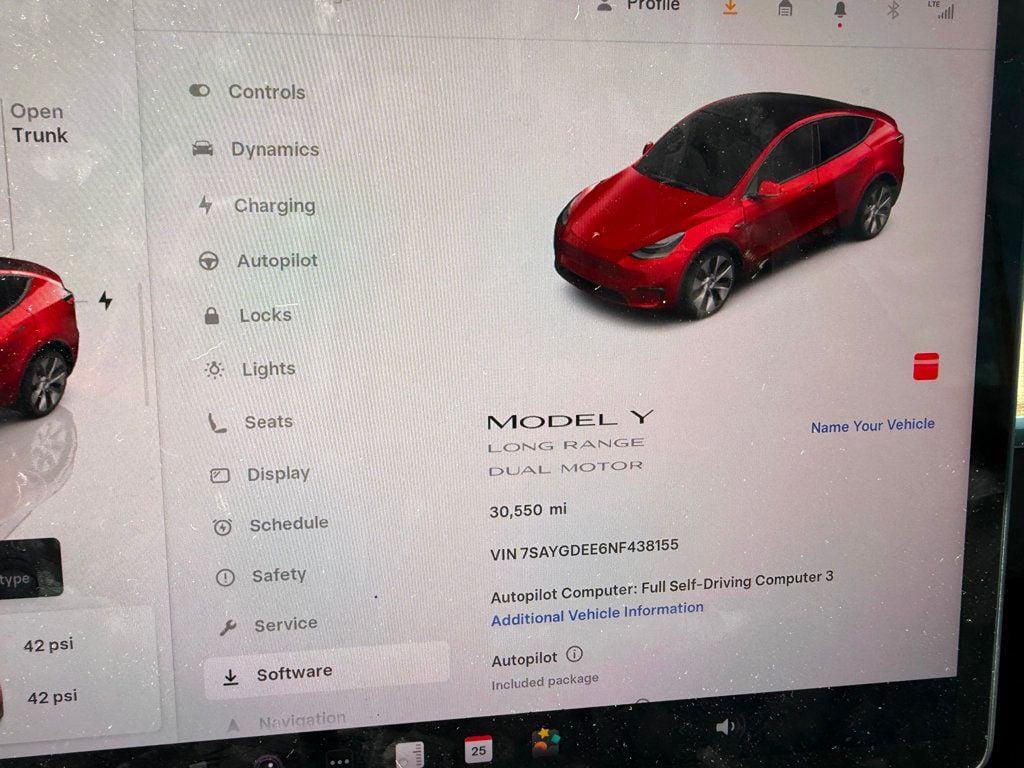 used 2022 Tesla Model Y car, priced at $28,991