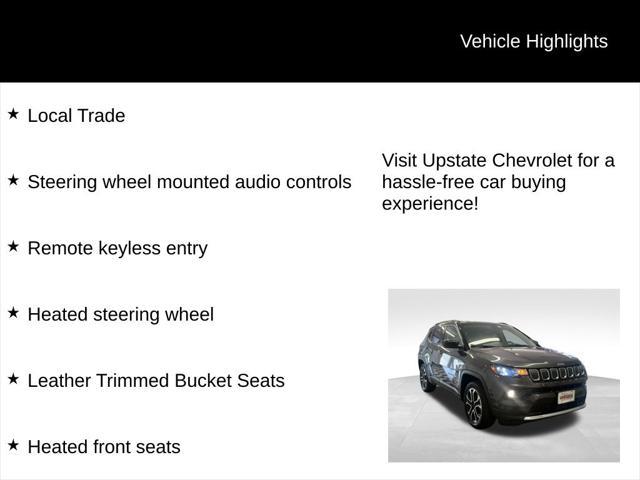 used 2022 Jeep Compass car, priced at $24,989