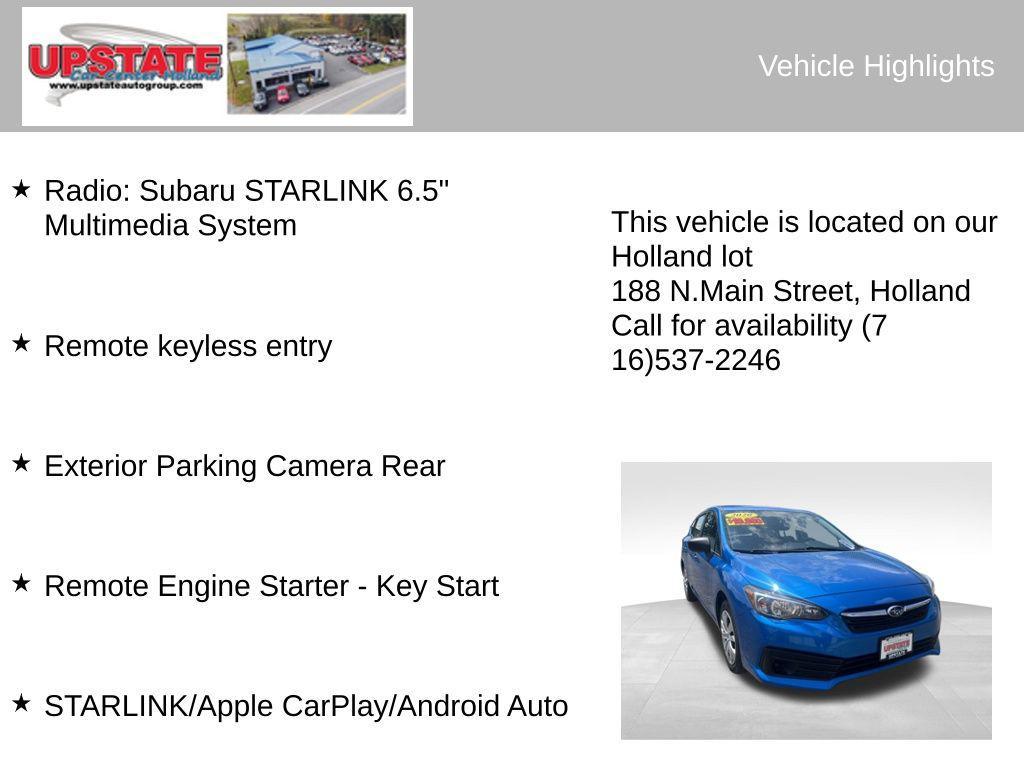 used 2020 Subaru Impreza car, priced at $18,173