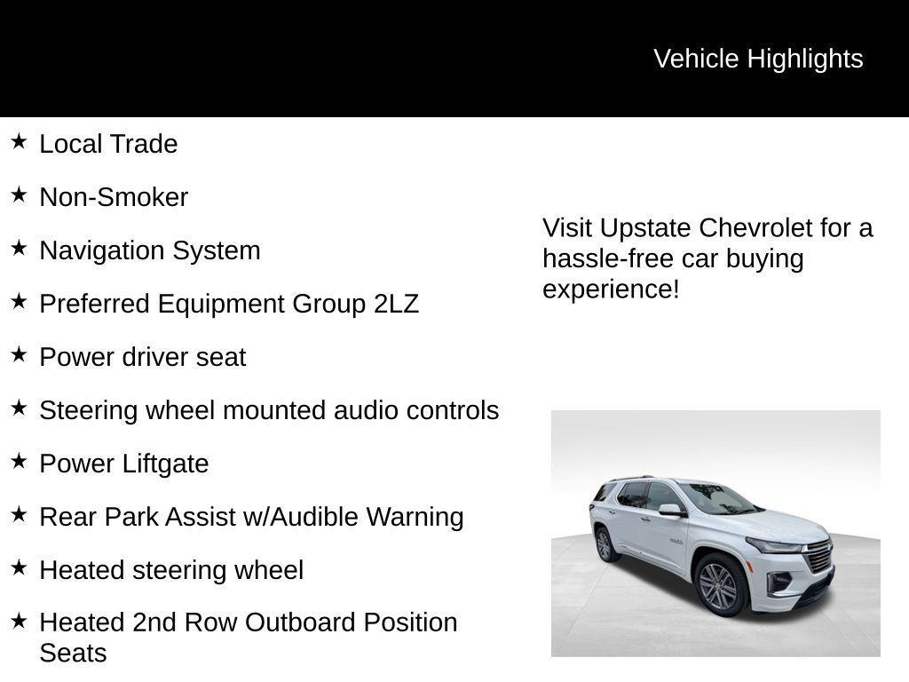 used 2022 Chevrolet Traverse car, priced at $39,989
