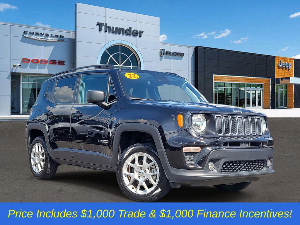 used 2022 Jeep Renegade car, priced at $17,732